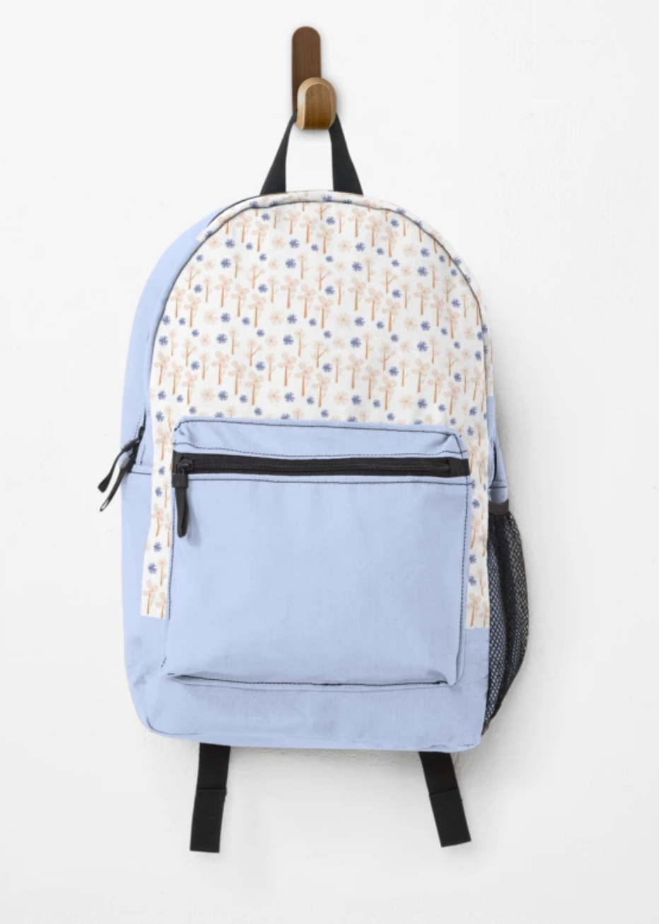 25% OFF, Peach Dandelion Back-Pack, STILL AVAILABLE ON REDBUBBLE!