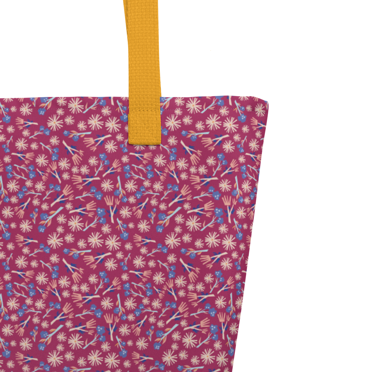 Large Pocket Tote in Saffron