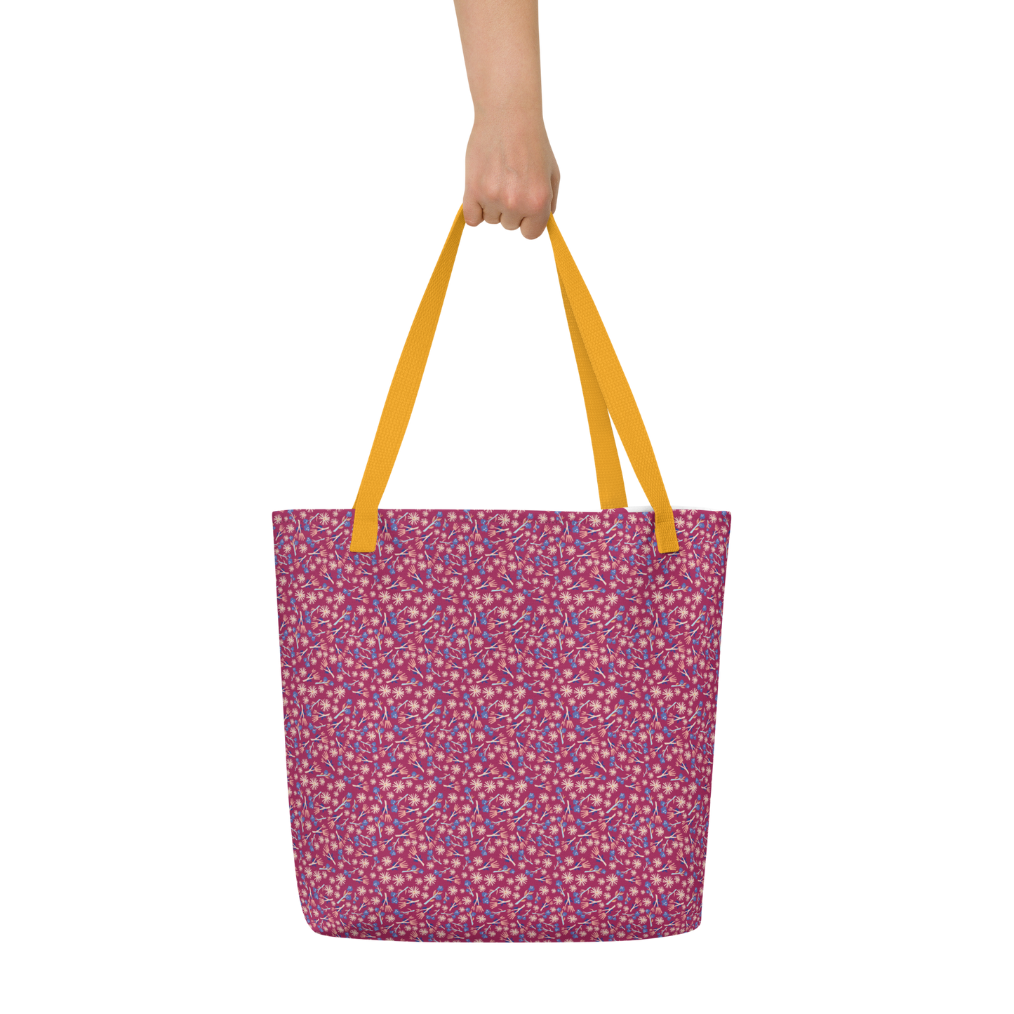 Large Pocket Tote in Saffron