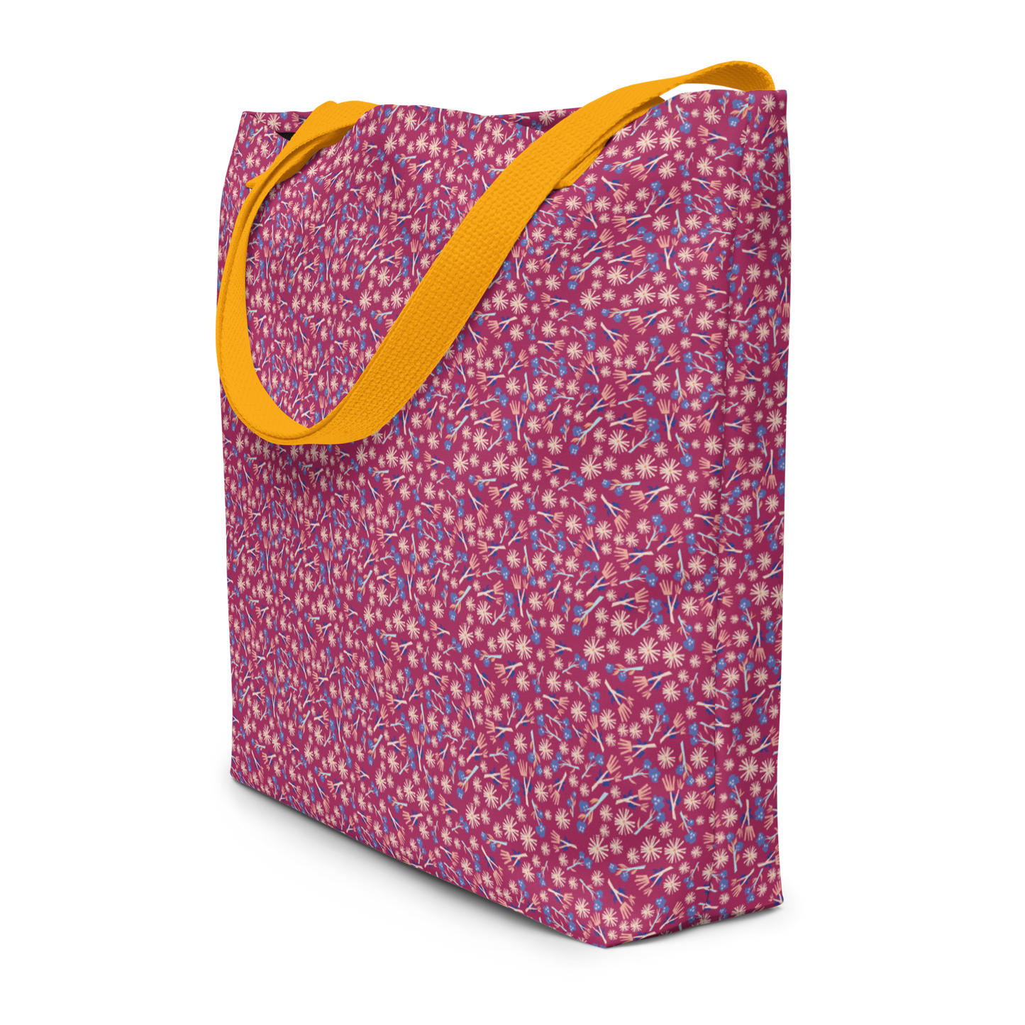 Large Pocket Tote in Saffron